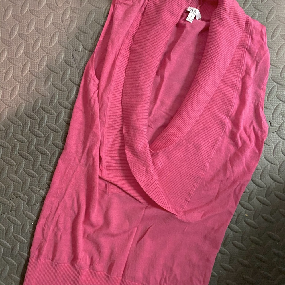 Cache Pink Cawl Neck Top